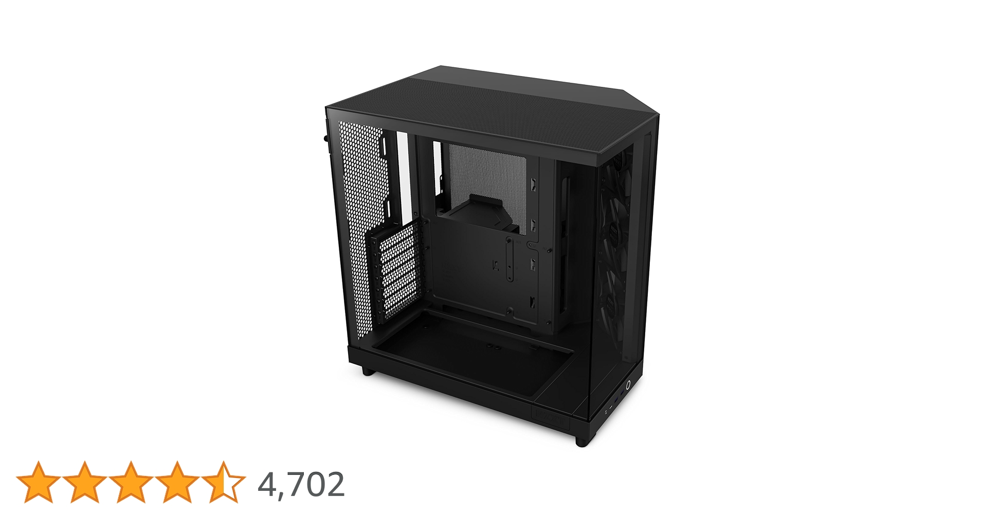 Amazon | NZXT H6 Flow Black ミドルタワーケース CC-H61FB-01 CS8789